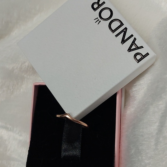 Pandora Rose Gold Wishbone Ring - Picture 3 of 3